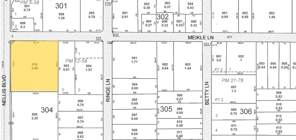 1900 N Nellis Blvd, Las Vegas, NV for lease - Plat Map - Image 3 of 28