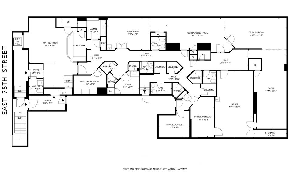 3 E 75th St, New York, NY à louer - Plan d’étage - Image 2 de 11