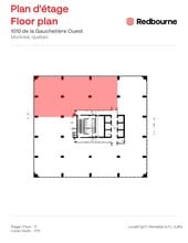 1010 Rue De La Gauchetière O, Montréal, QC à louer Plan d’étage- Image 1 de 1