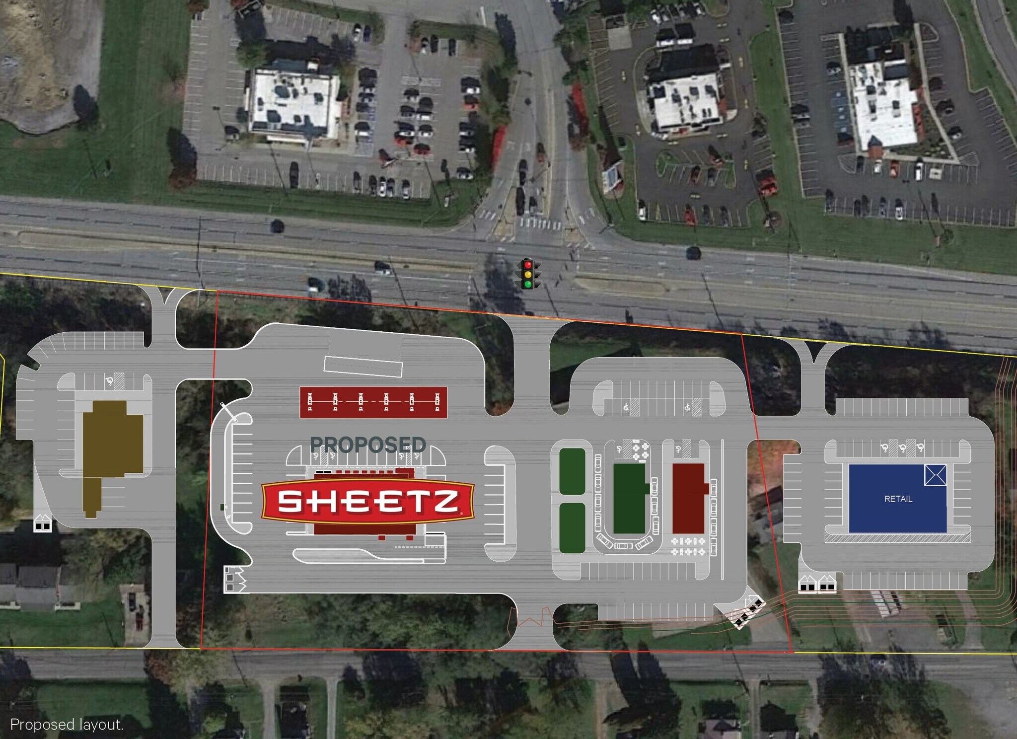 2718 & 2722 Darlington Rd, Beaver Falls, PA à louer Plan de site- Image 1 de 2