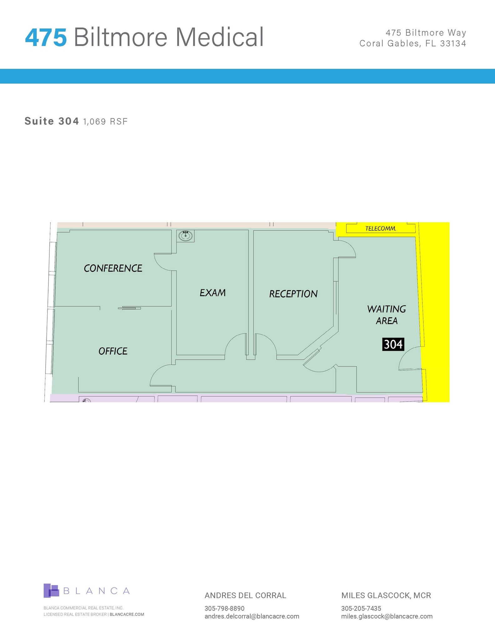 475 Biltmore Way, Coral Gables, FL for lease Floor Plan- Image 1 of 1