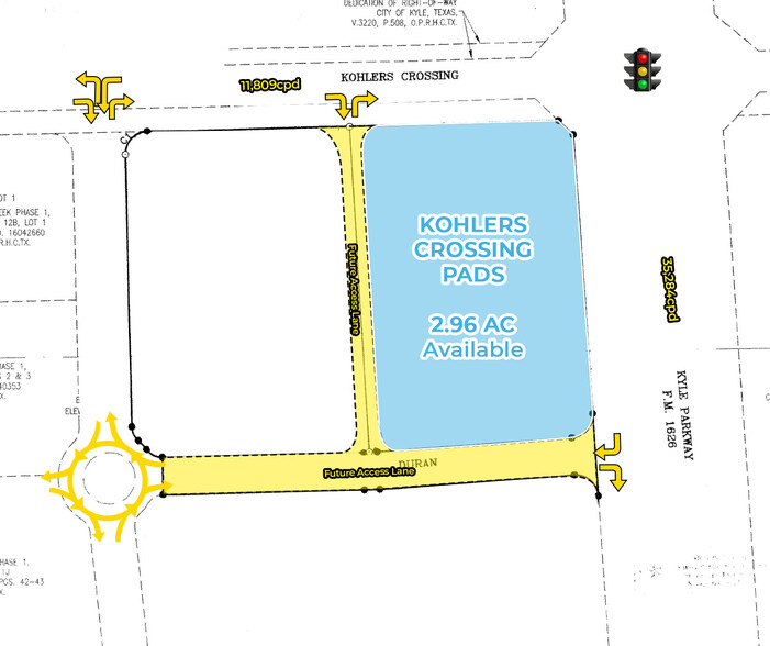 SWC FM 1626, Kyle, TX for lease - Site Plan - Image 2 of 4