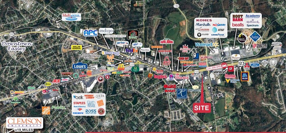 5041 Calhoun Memorial Hwy, Easley, SC for lease - Primary Photo - Image 1 of 5