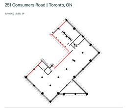 245 Consumers Rd, Toronto, ON à louer Plan d’étage- Image 1 de 1