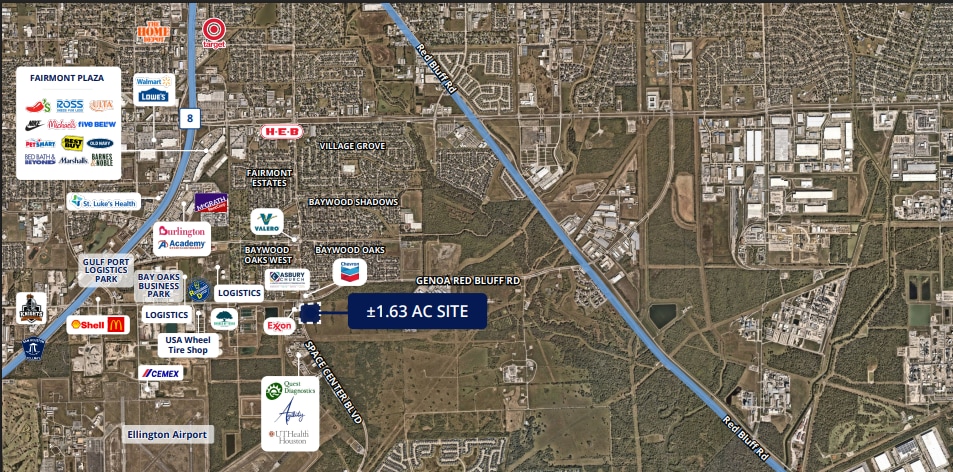 SEC Genoa Red Bluff & Space Center Blvd, Houston, TX for sale - Aerial - Image 1 of 1