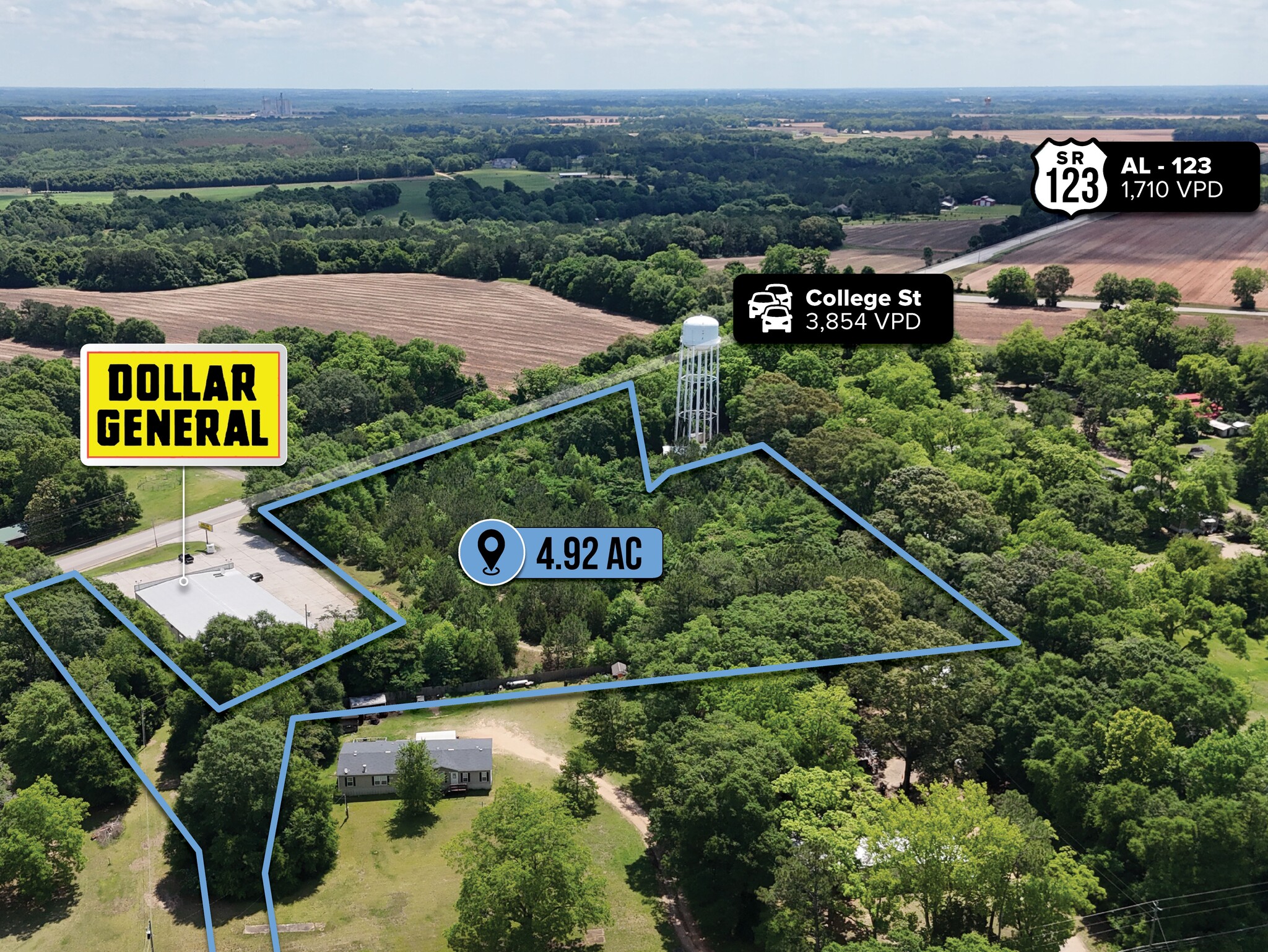 adj. to 1010 College St, Newton, AL à vendre Photo du bâtiment- Image 1 de 8