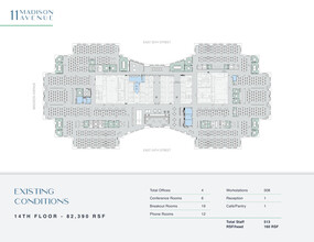 11 Madison Ave, New York, NY à louer Plan d  tage- Image 2 de 2