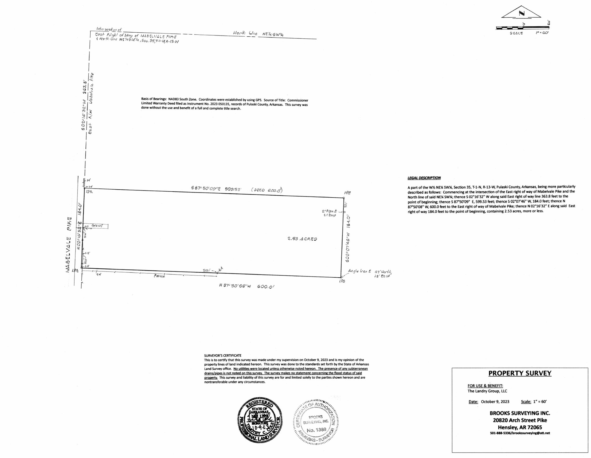 8503 Mabelvale Pike, Little Rock, AR à vendre Plan cadastral- Image 1 de 3