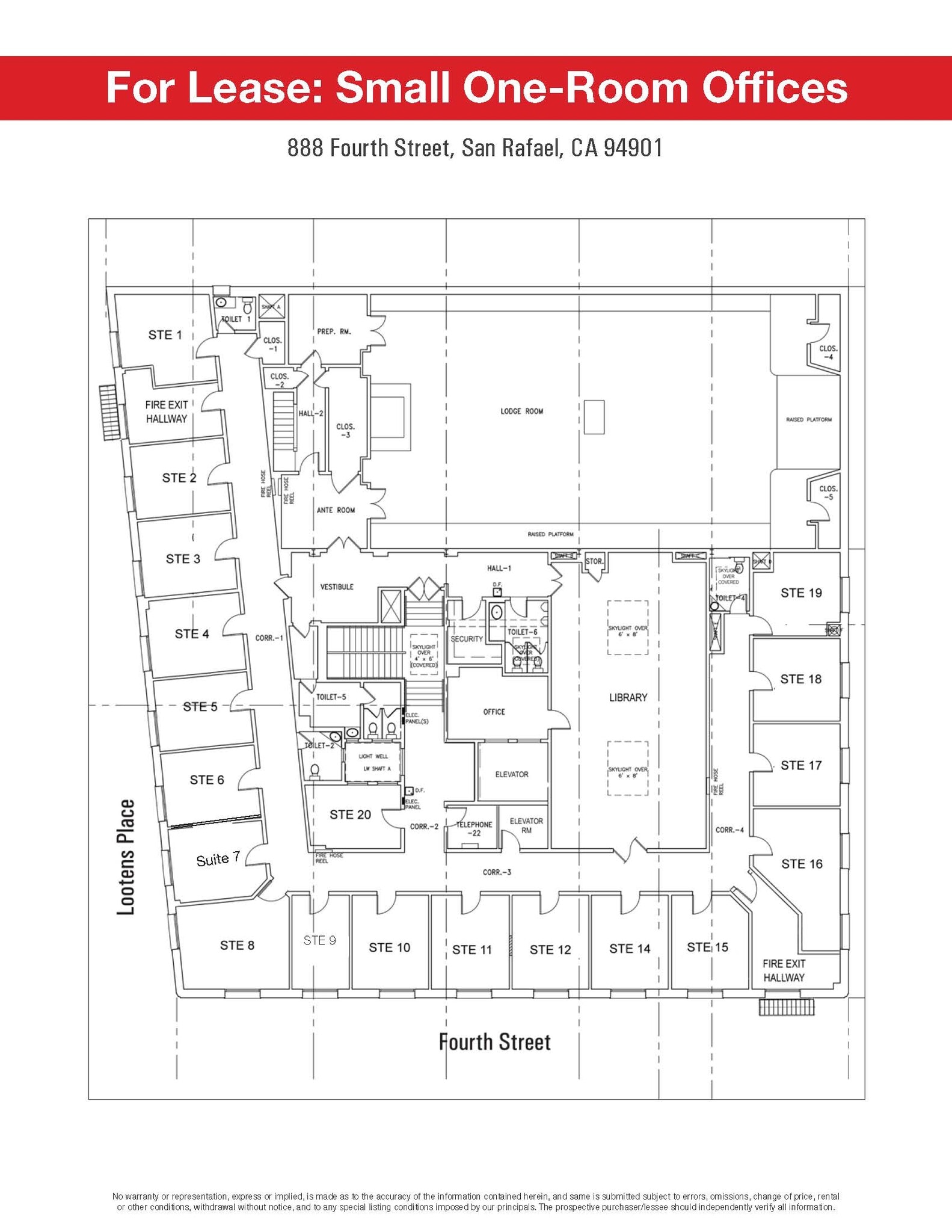 888 4th St, San Rafael, CA for lease Floor Plan- Image 1 of 1