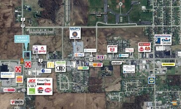 1496 N Shoop Ave, Wauseon, OH - AERIAL  map view