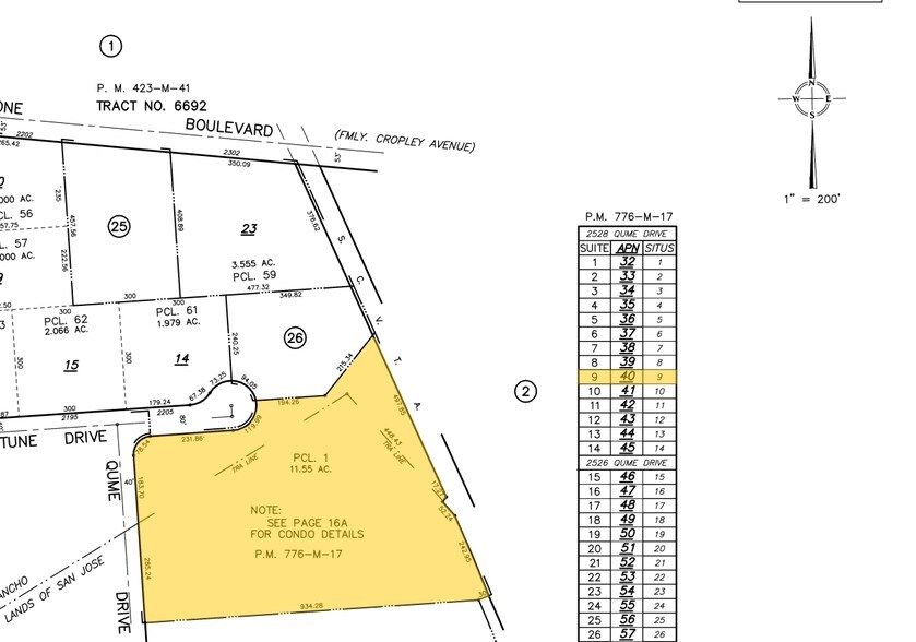 2528 Qume Dr, San Jose, CA for lease - Plat Map - Image 2 of 6