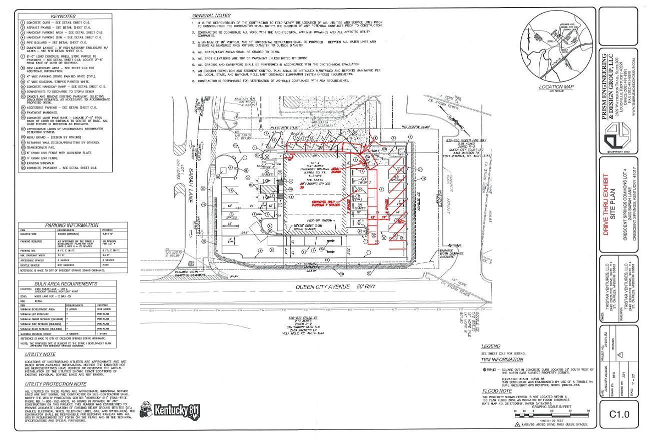 2400 Sarah ln, Fort Mitchell, KY à louer Plan de site- Image 1 de 10