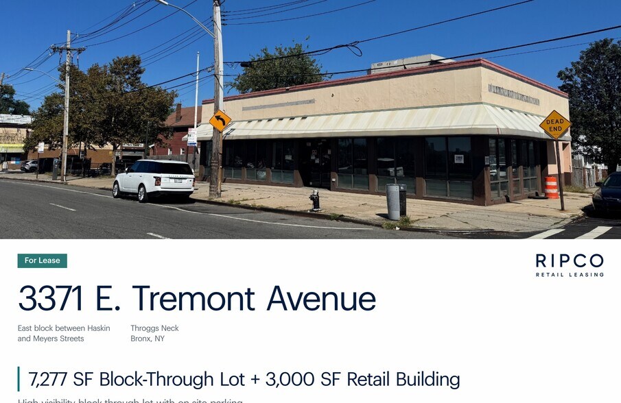 3371 E Tremont Ave, Bronx, NY à louer - Photo du bâtiment - Image 1 de 4