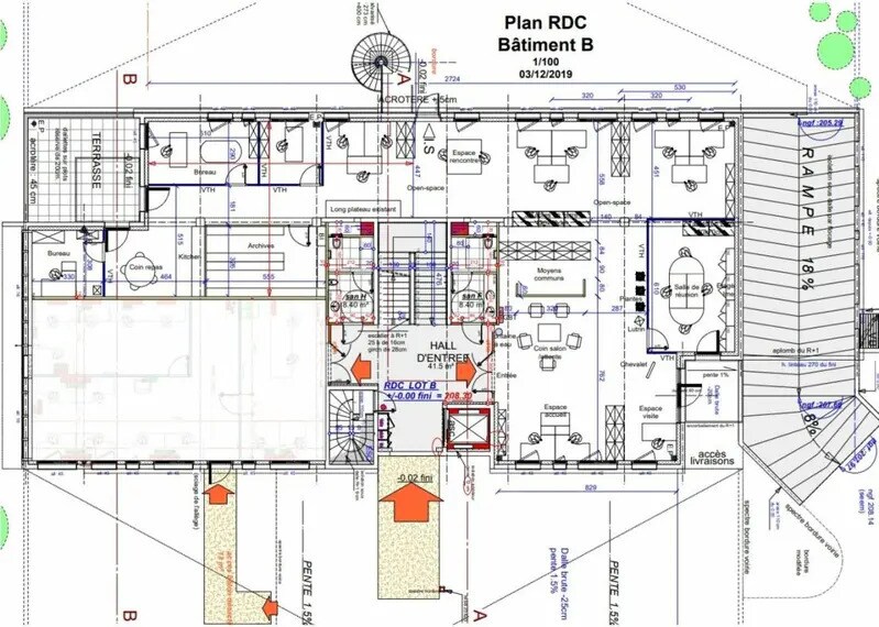 Bureau dans Saint-Priest à louer - Plan d’étage - Image 2 de 6