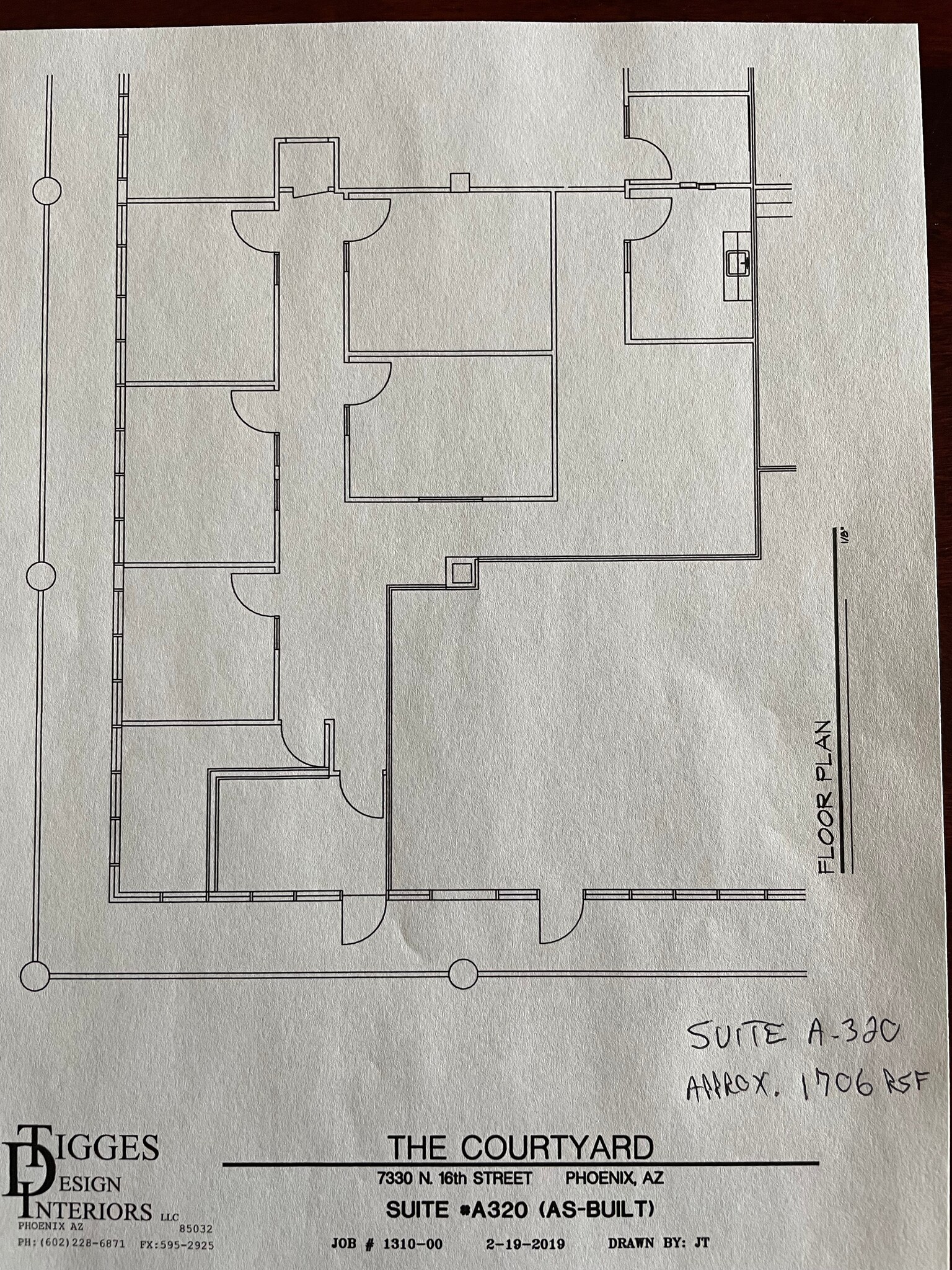 7330 N 16th St, Phoenix, AZ à louer Plan d’étage- Image 1 de 1