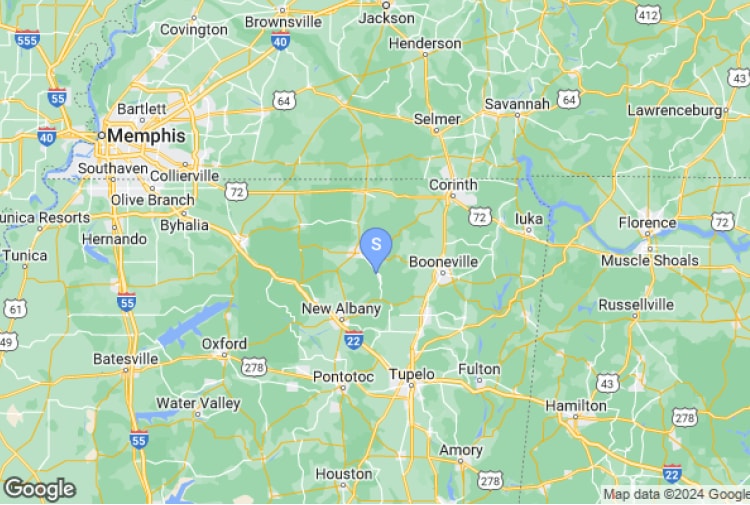 471 County Road 740, Dumas, MS for lease Map- Image 1 of 1