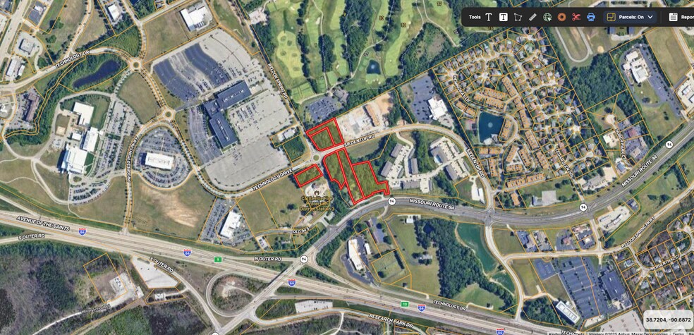 .86 acres Siedentop Rd, Weldon Spring, MO for sale - Aerial - Image 2 of 2