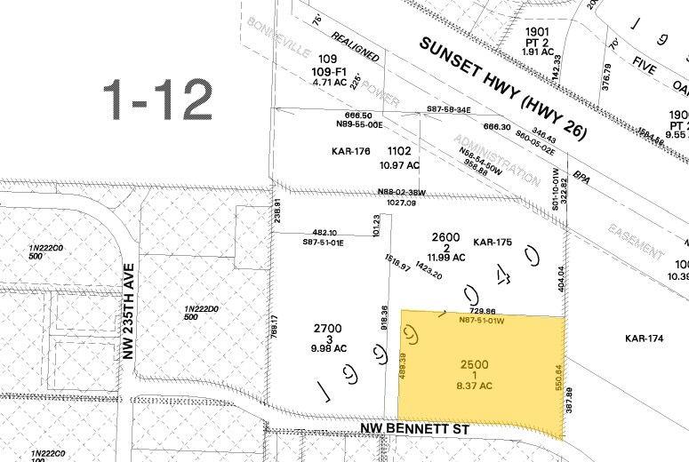 6755 NE Bennett St, Hillsboro, OR à louer - Plan cadastral - Image 3 de 10