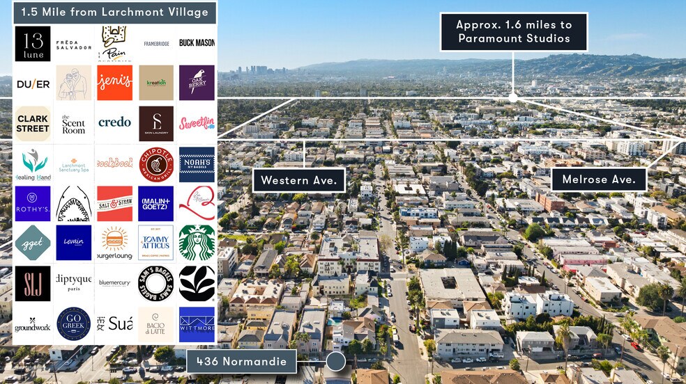 436 Normandie Pl, Los Angeles, CA à vendre - Aérien - Image 3 de 7