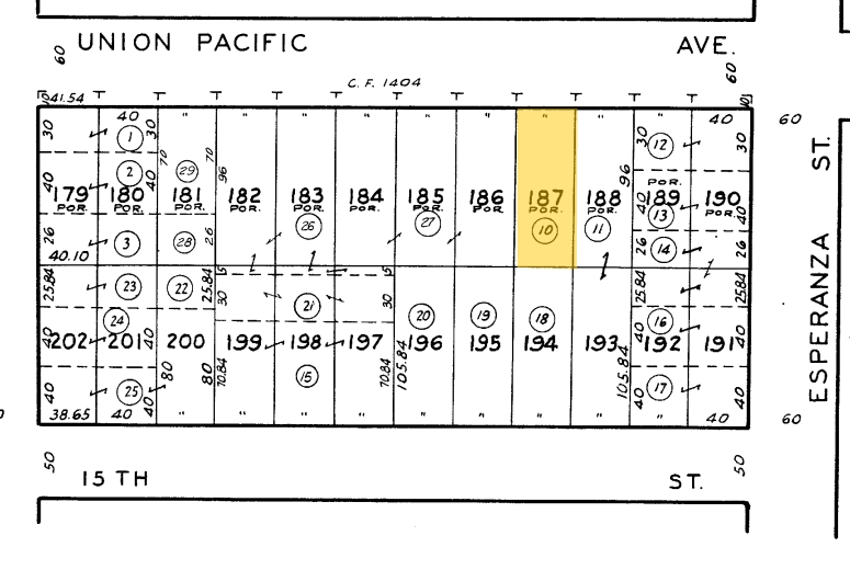 3536 Union Pacific Ave, Los Angeles, CA à vendre - Plan cadastral - Image 1 de 5