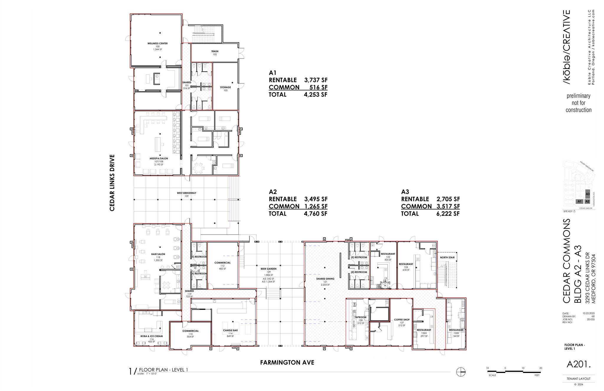 3285 Cedar Links Dr, Medford, OR for lease Site Plan- Image 1 of 2