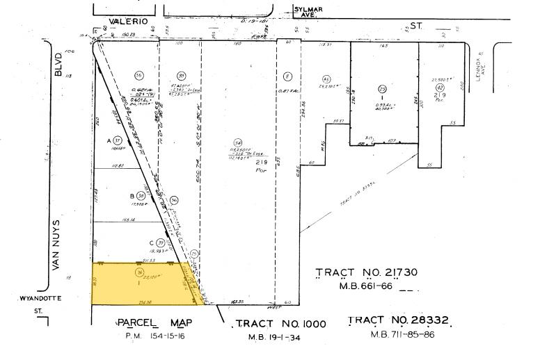 7300 Van Nuys Blvd, Van Nuys, CA à louer - Plan cadastral - Image 2 de 6