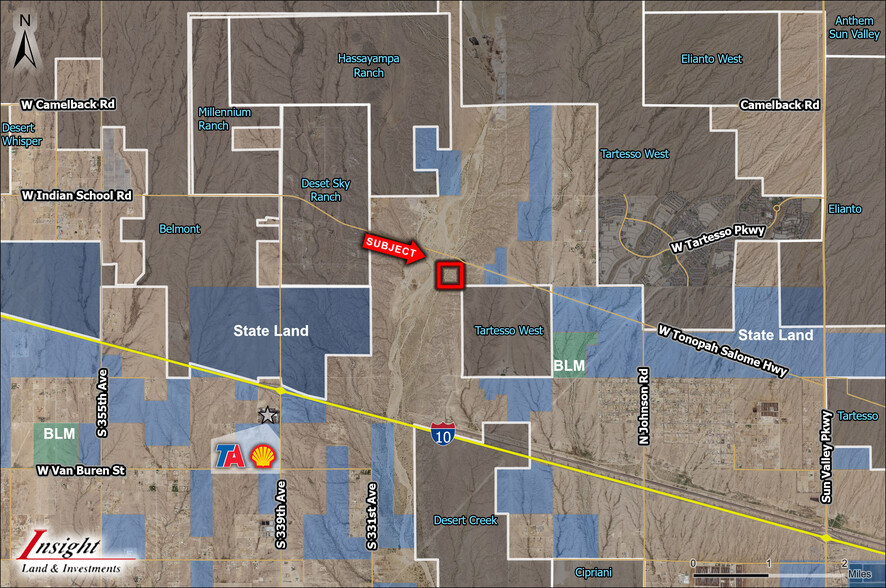 TONOPAH-SALOME Hwy, Tonopah, AZ for sale - Aerial - Image 2 of 3