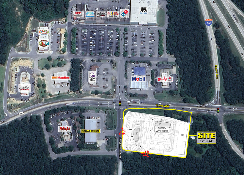 Commercial Pky, Benson, NC for lease - Aerial - Image 2 of 3