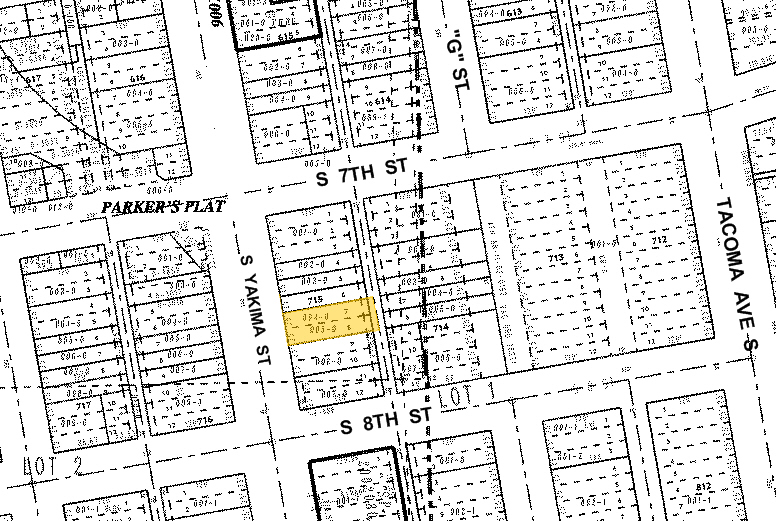 713-715 S Yakima Ave, Tacoma, WA à vendre - Plan cadastral - Image 3 de 9