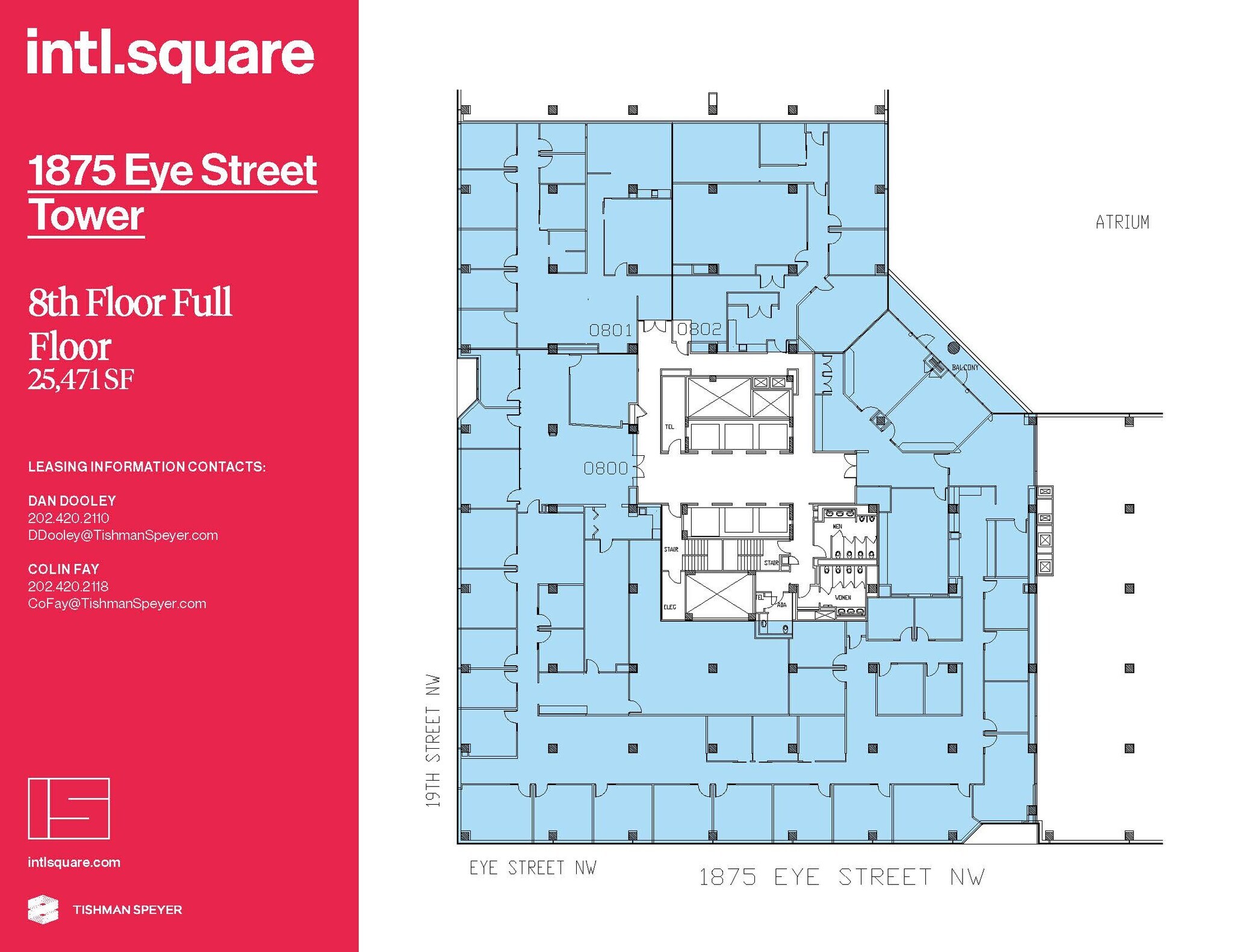 1875 I St NW, Washington, DC à louer Plan d’étage- Image 1 de 4