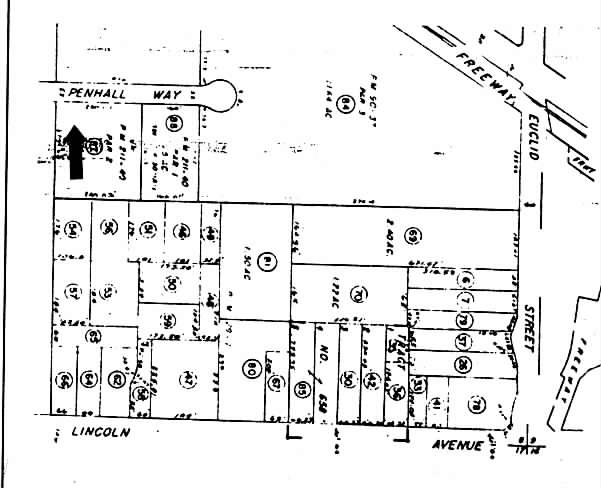 1750 W Penhall Way, Anaheim, CA for sale - Plat Map - Image 2 of 4