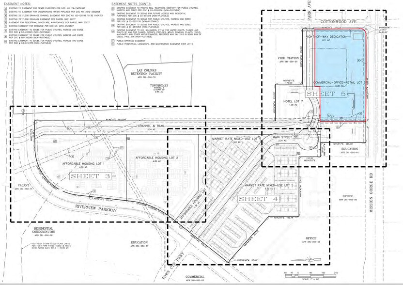 Mission Gorge & Cottonwood, Santee, CA for sale - Site Plan - Image 3 of 4