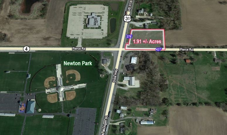 US 31 & Pierce Rd, Lakeville, IN for sale - Aerial - Image 1 of 2