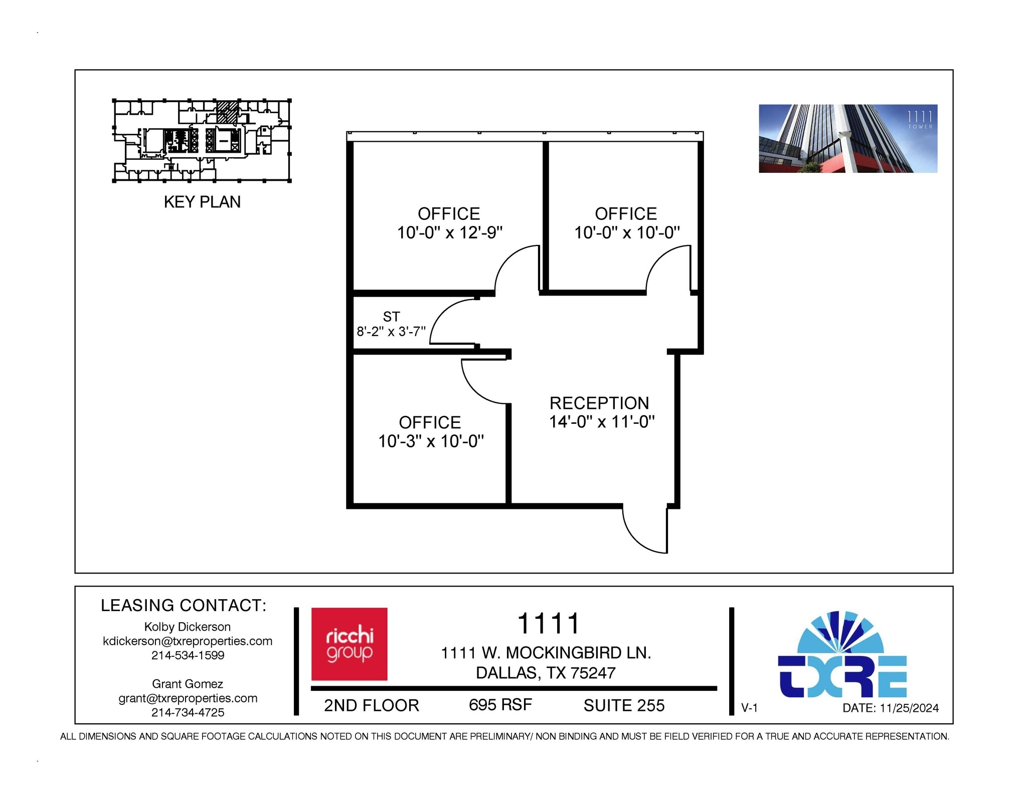 1111 W Mockingbird Ln, Dallas, TX for lease Floor Plan- Image 1 of 1