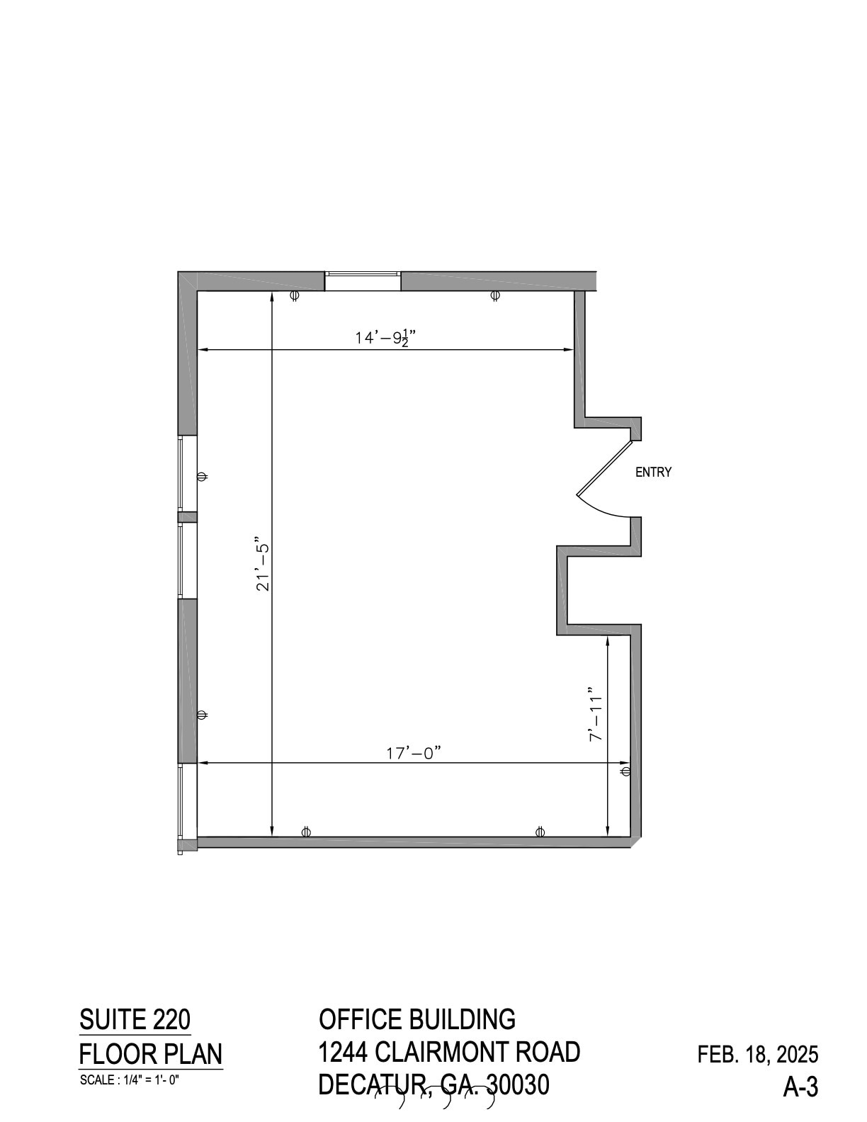 1244 Clairmont Rd, Decatur, GA for lease Floor Plan- Image 1 of 5