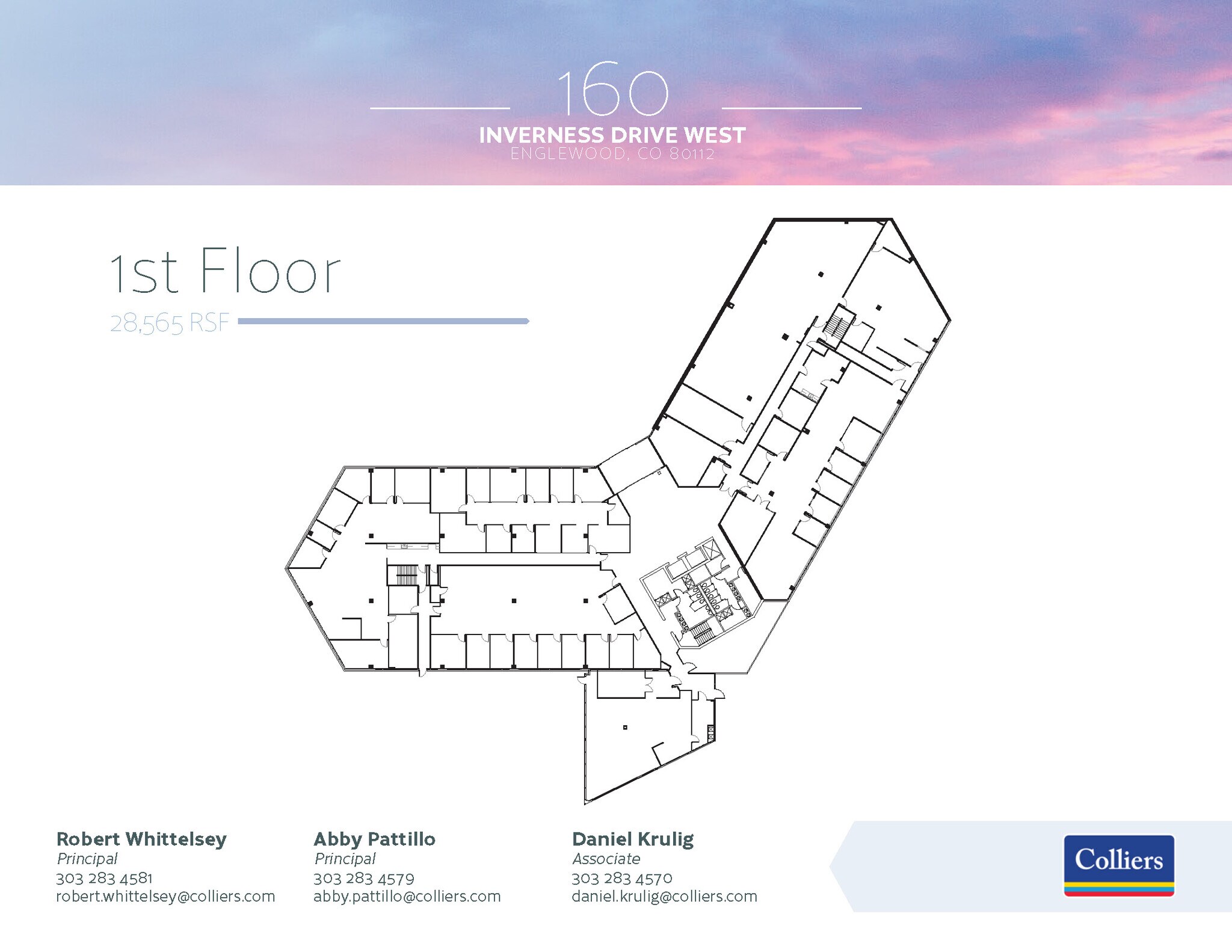 160 Inverness Dr W, Englewood, CO à louer Plan d’étage- Image 1 de 1