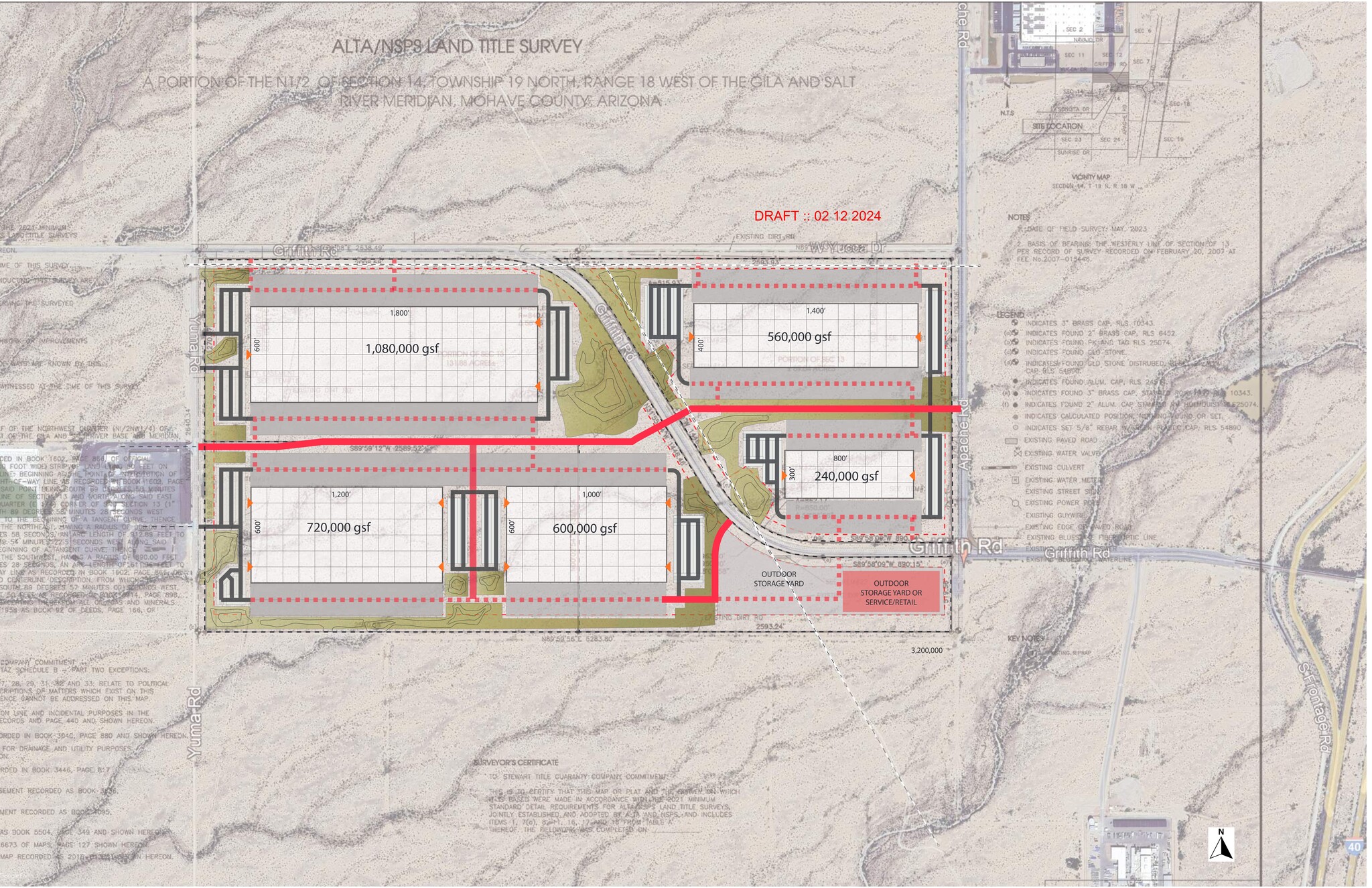 Griffith Rd and Yuma Rd, Golden Valley, AZ à louer Plan de site- Image 1 de 2