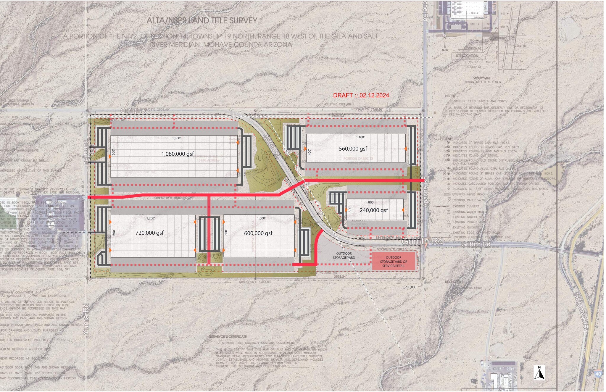 Griffith Rd and Yuma Rd, Golden Valley, AZ for lease Site Plan- Image 1 of 2