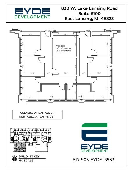 830 W Lake Lansing Rd, East Lansing, MI for lease - Site Plan - Image 1 of 12