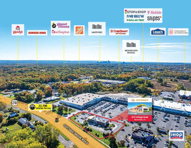 McDonalds, Bloomfield, CT for sale - Building Photo - Image 2 of 6