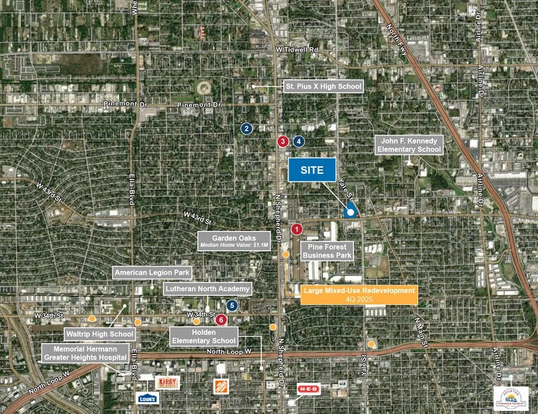 4411 Yale St, Houston, TX à vendre - Plan de site - Image 2 de 2