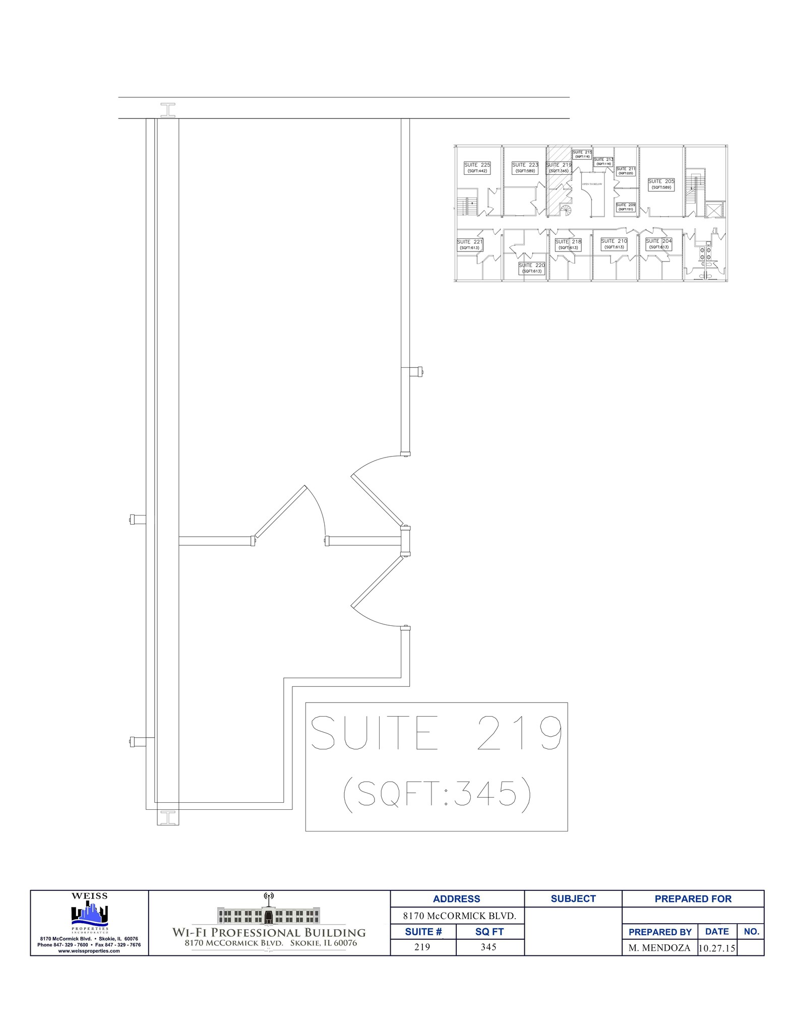 8100-8180 N McCormick Blvd, Skokie, IL à louer Plan de site- Image 1 de 1