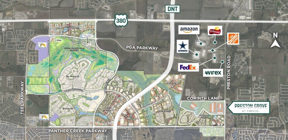 SWC Preston Rd & Corinth Ln, Frisco, TX à louer - Aérien - Image 2 de 12