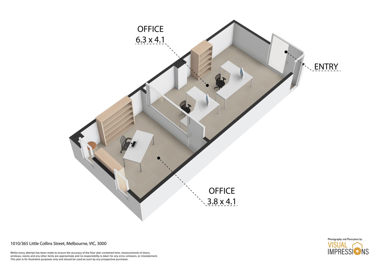 365 Little Collins St, Melbourne, VIC 3000 - Unit 1010 - - Floor Plan - Image 2 of 6