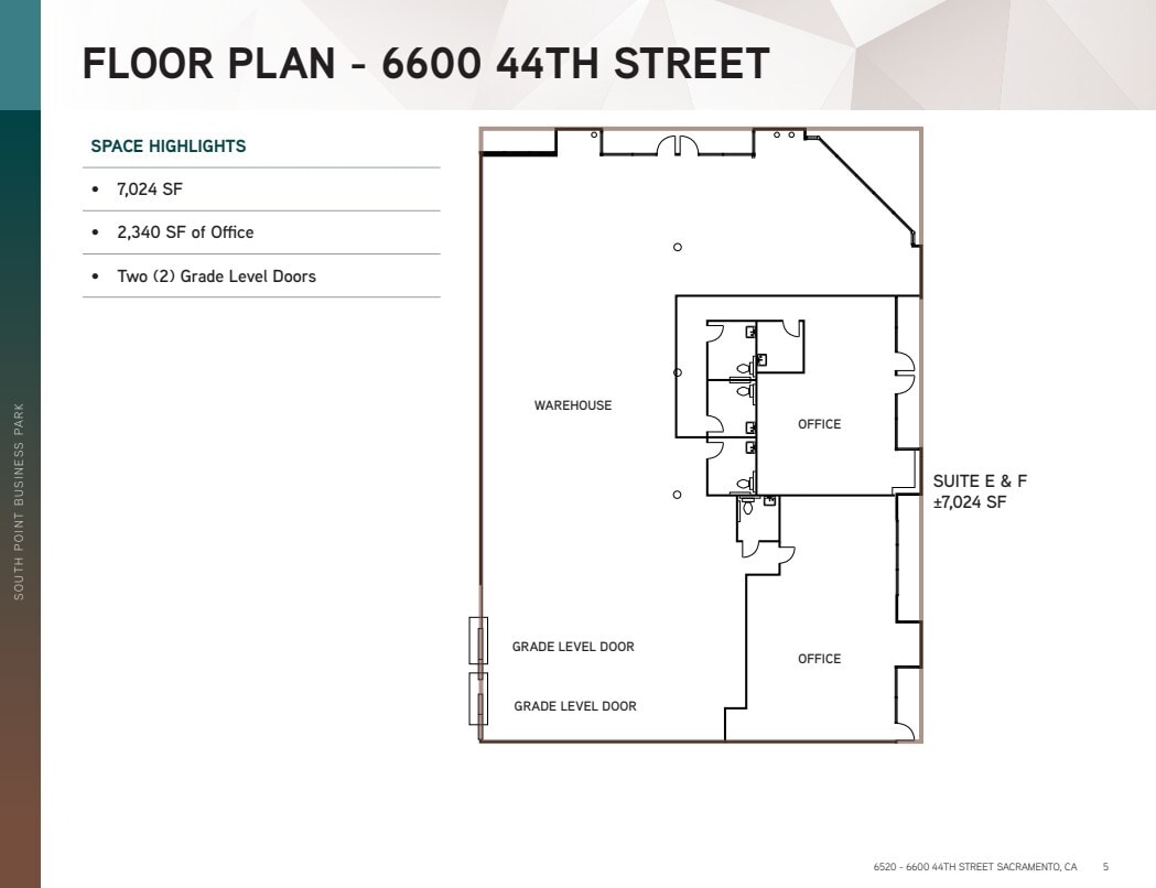 6524 44th St, Sacramento, CA à louer Plan d’étage- Image 1 de 1