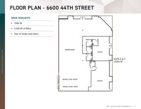 6524 44th St, Sacramento, CA à louer Plan d’étage- Image 1 de 1