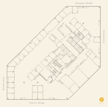 999 3rd Ave, Seattle, WA à louer Plan d’étage- Image 1 de 1