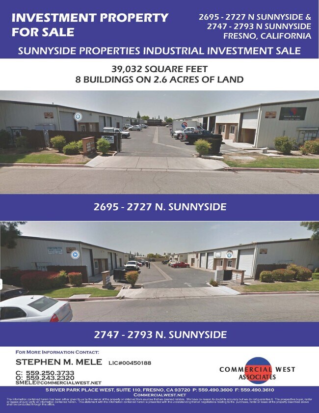 Plus de détails pour 2747 N Sunnyside Ave, Fresno, CA - Industriel à vendre