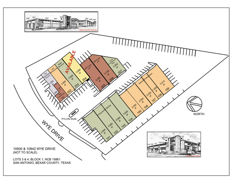 10942 Wye Dr, San Antonio, TX for lease - Site Plan - Image 2 of 3