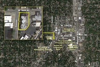 8001 Conser St, Overland Park, KS - AERIAL  map view